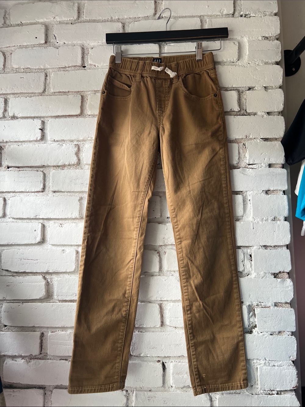 Casual Straight-Leg Brown Pants GAP KIDS straight leg pants